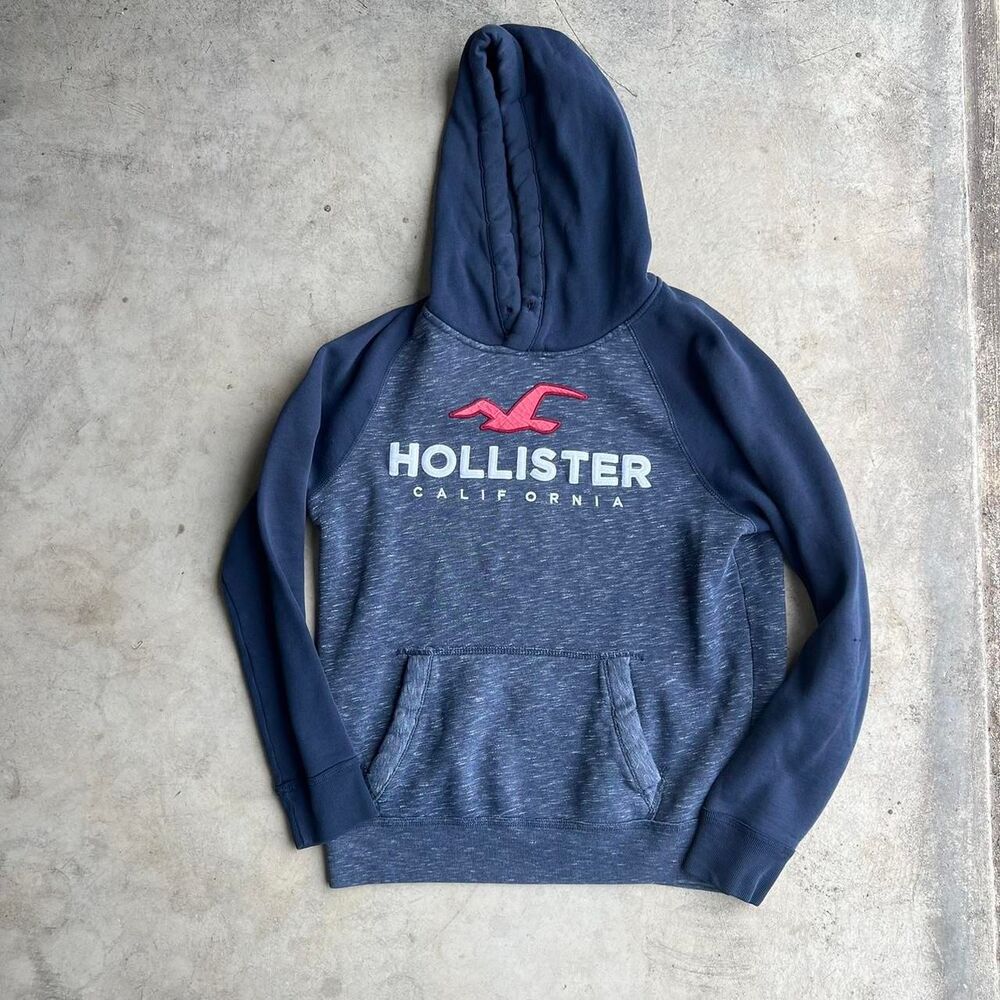 Hollister y2k navy sweater hoodie Mens size S